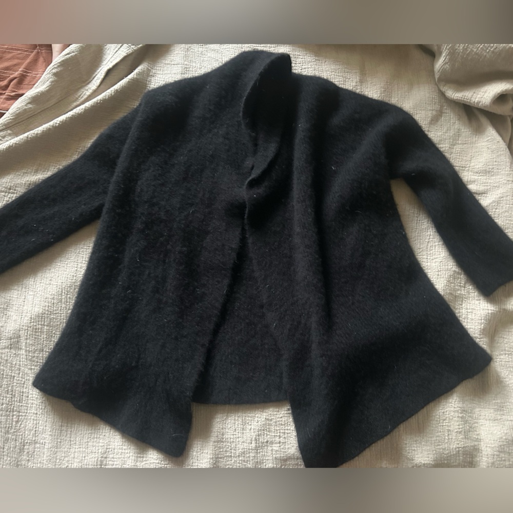 Banana Republic Curio Cocoon Cardigan Open Front 100% Cashmere‎ L Quiet Luxury - Picture 5 of 15